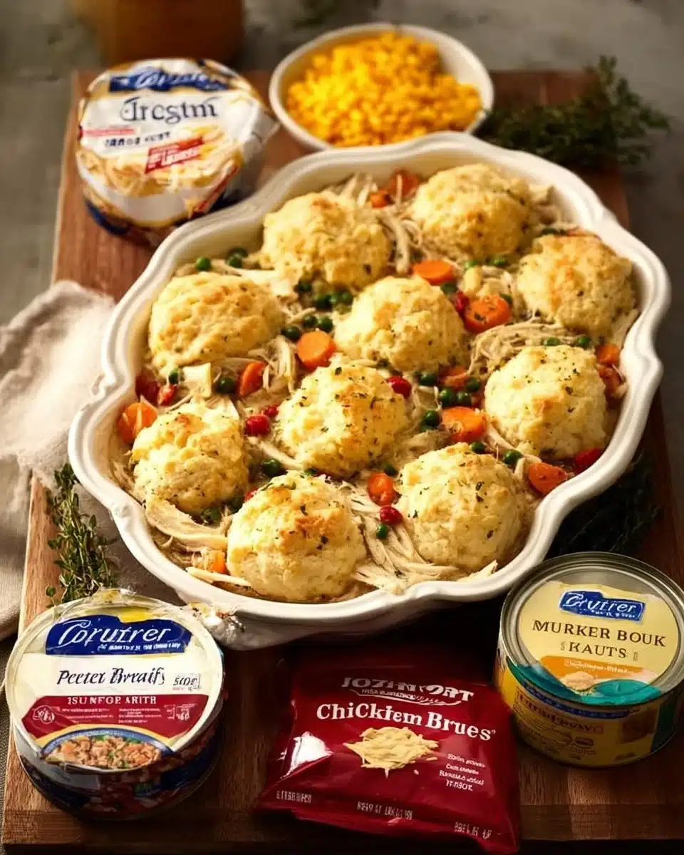 Delicious chicken casserole baked with spices and vegetables