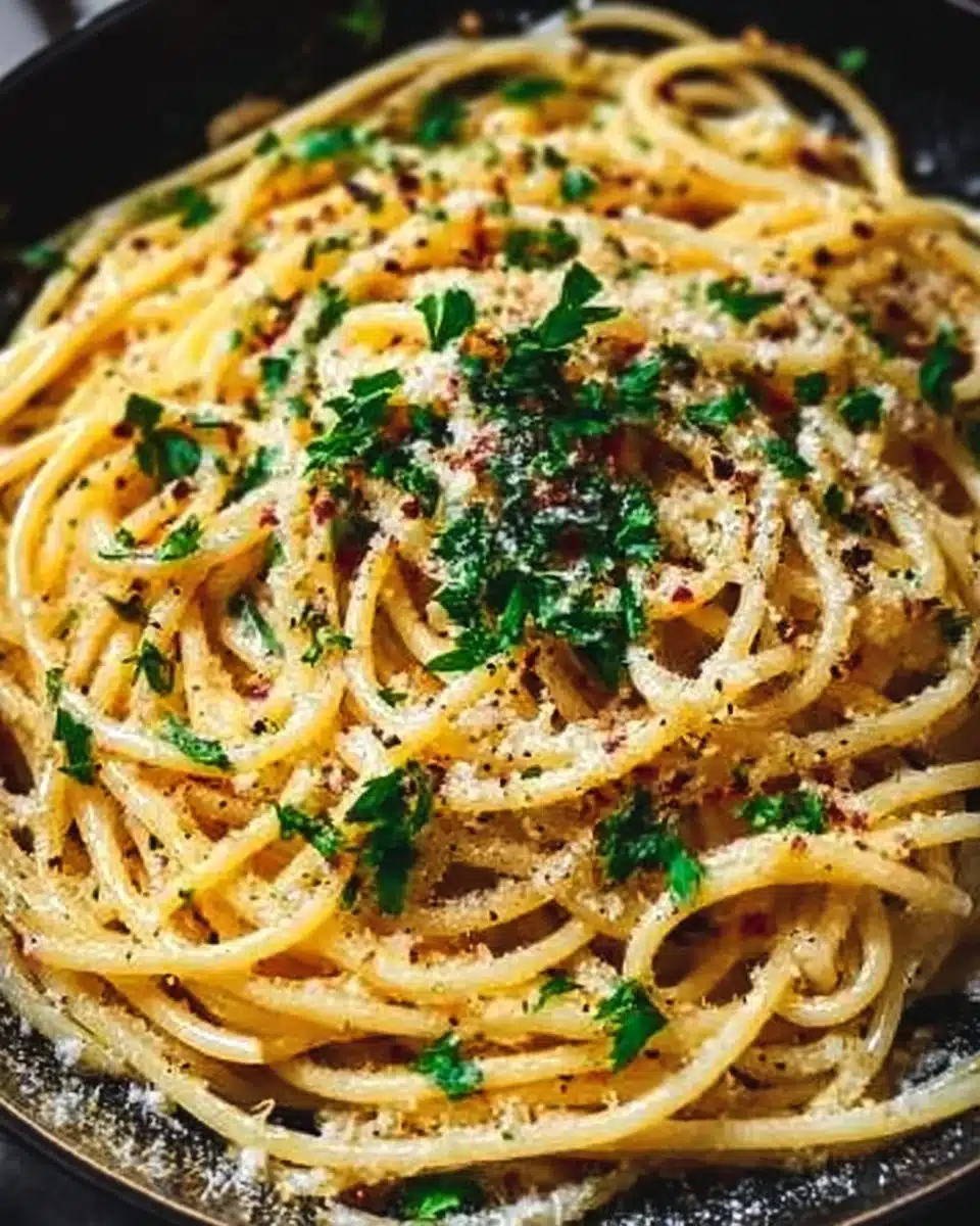 Ina Garten's delicious Midnight Pasta recipe served in a bowl.