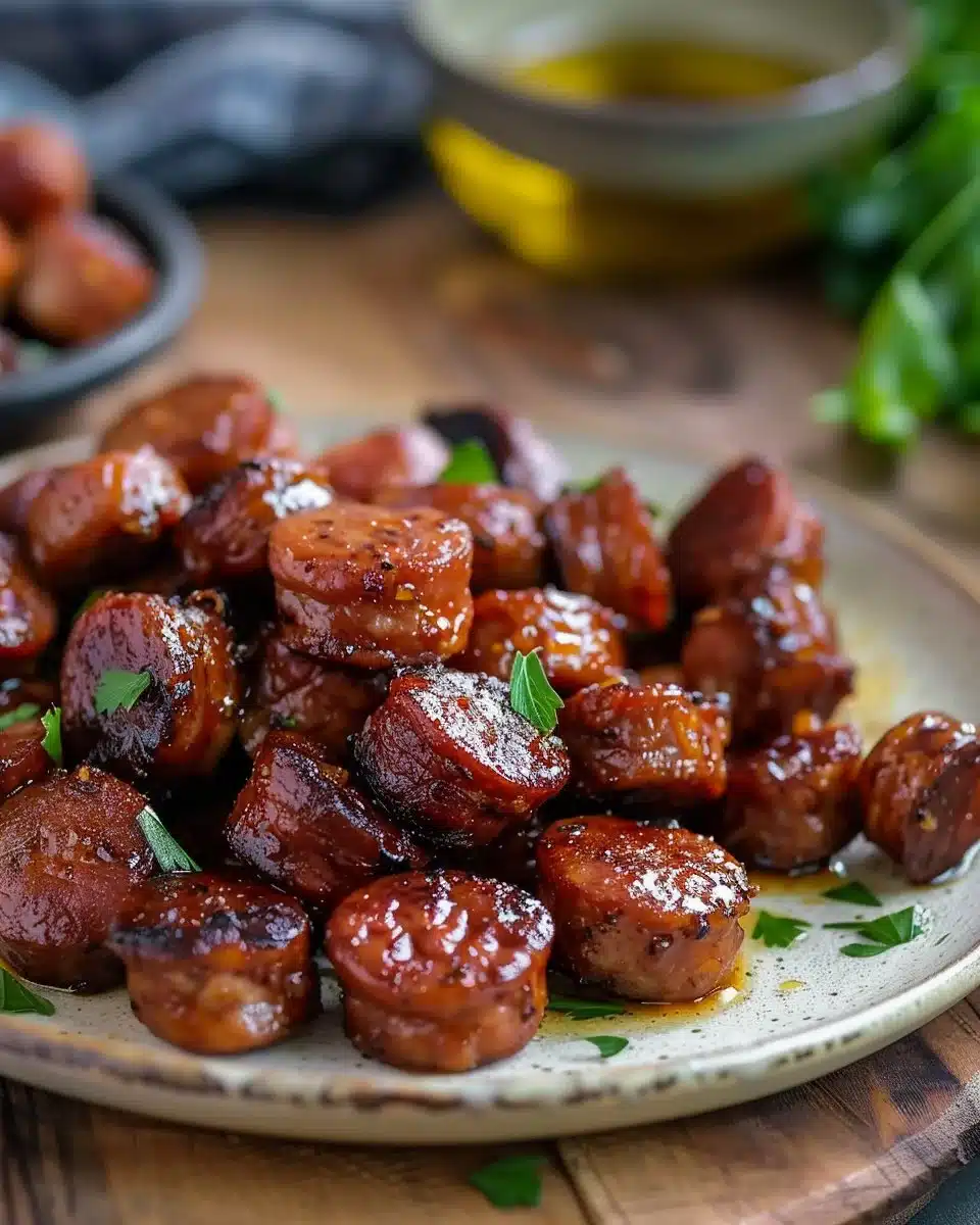 Air Fryer Kielbasa Bites