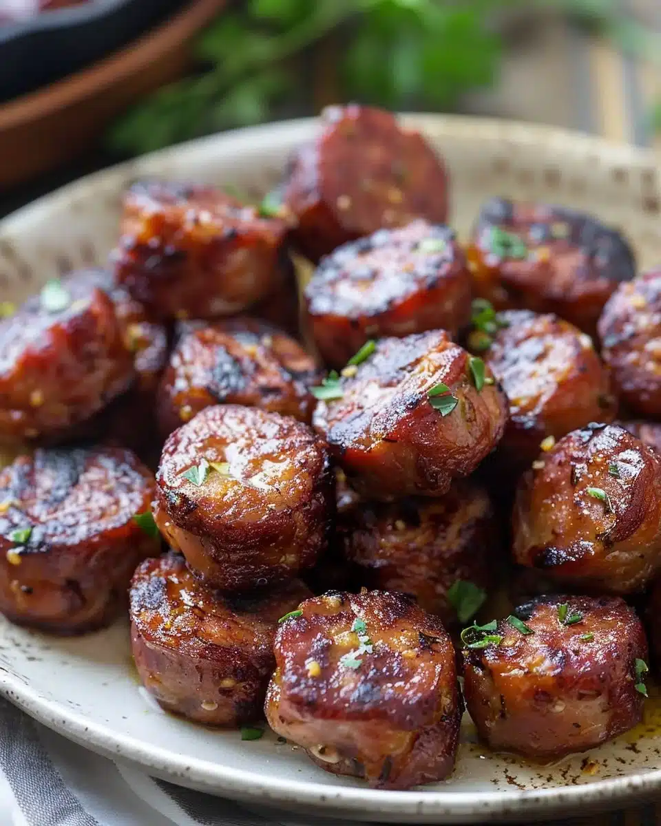 Air Fryer Kielbasa Bites