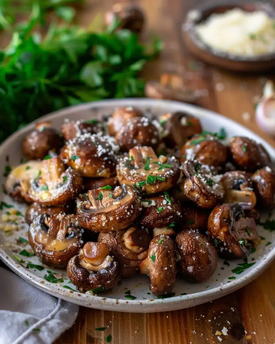 Air Fryer Mushrooms