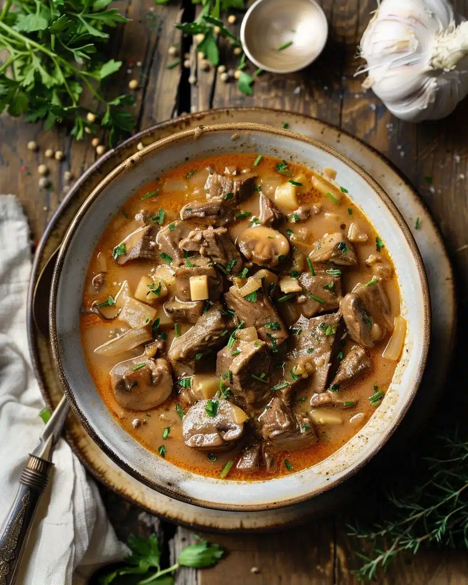 Beef Stroganoff Soup
