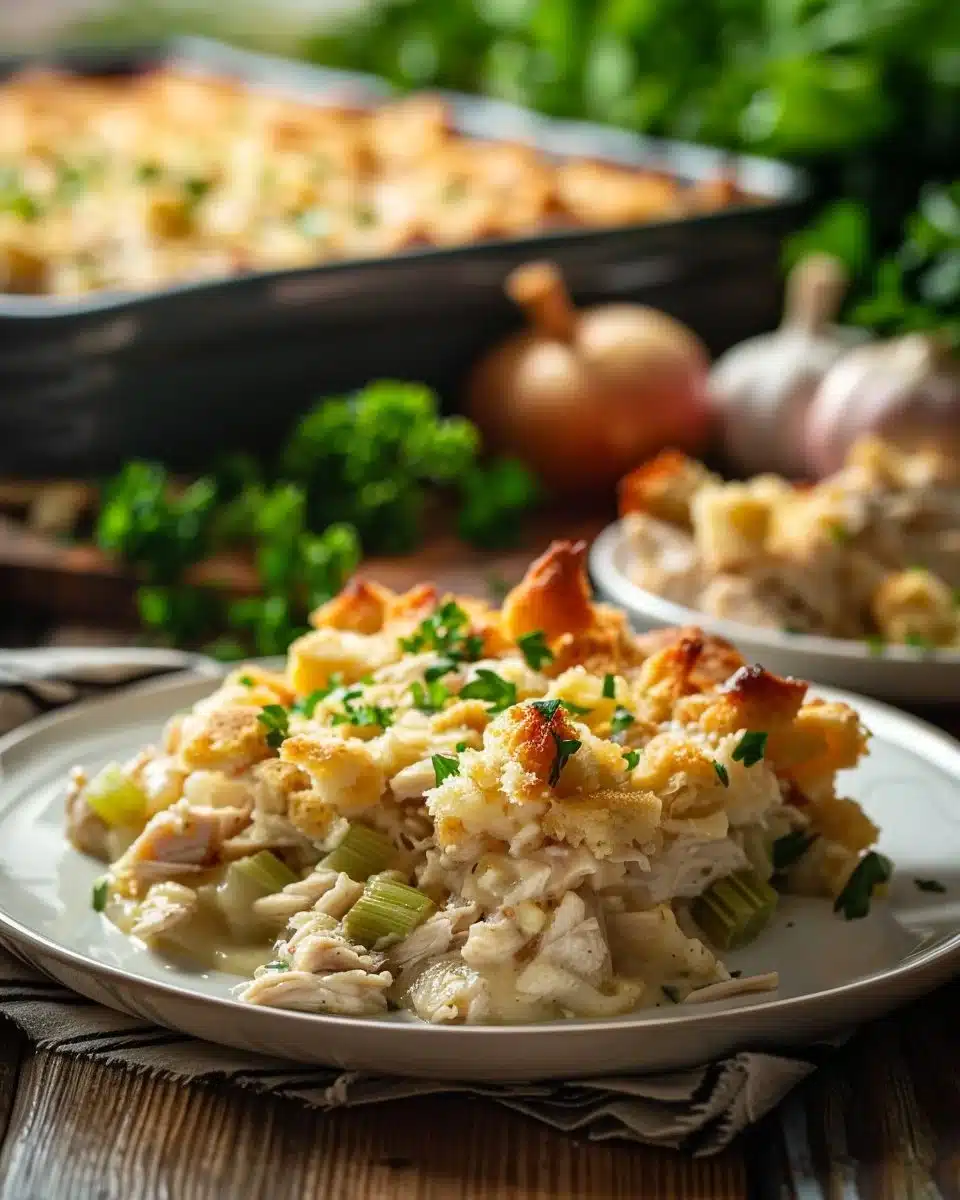 Chicken and Stuffing Casserole