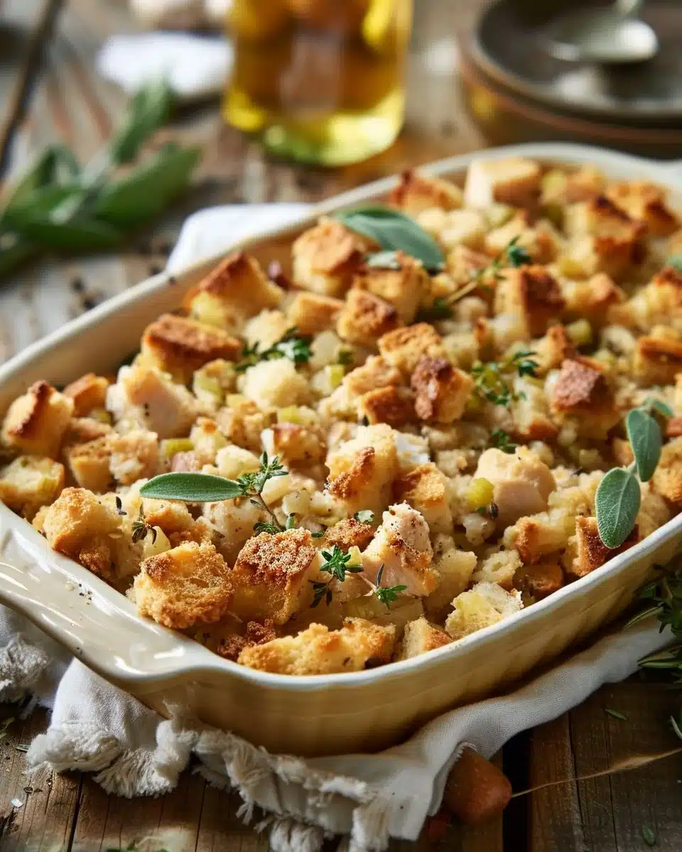 Chicken and Stuffing Casserole