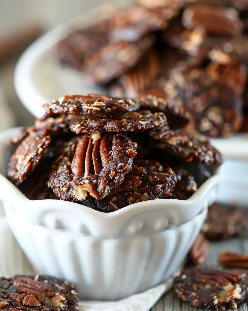 Chocolate Pecan Cookies in a Jar