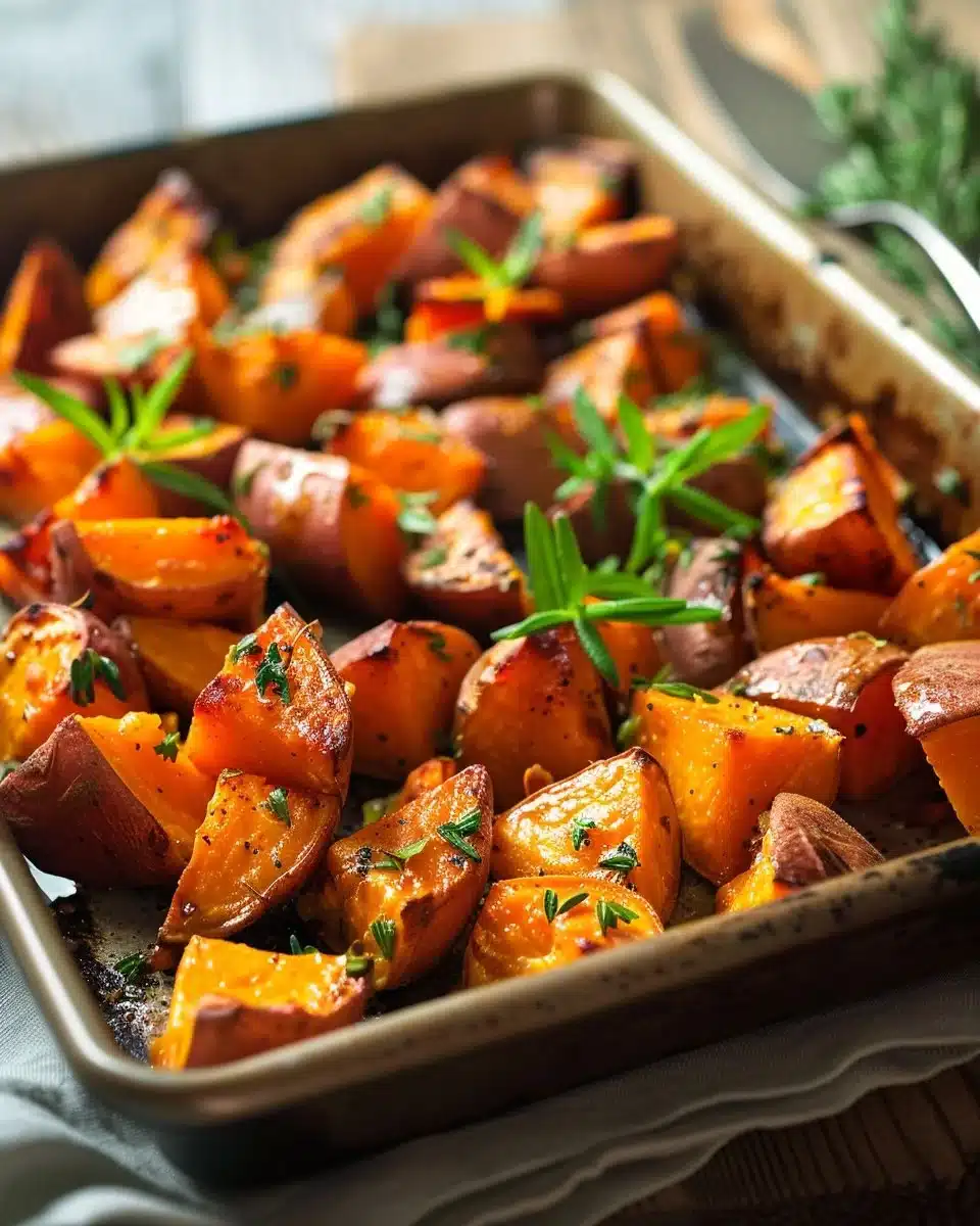 Easy Roasted Sweet Potatoes