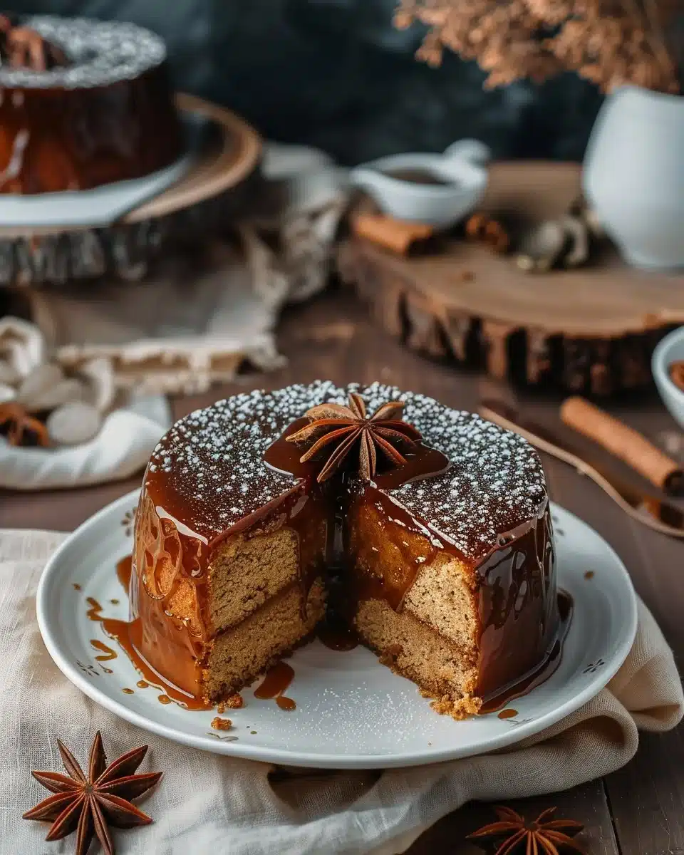 Gingerbread Dulce De Leche Cake