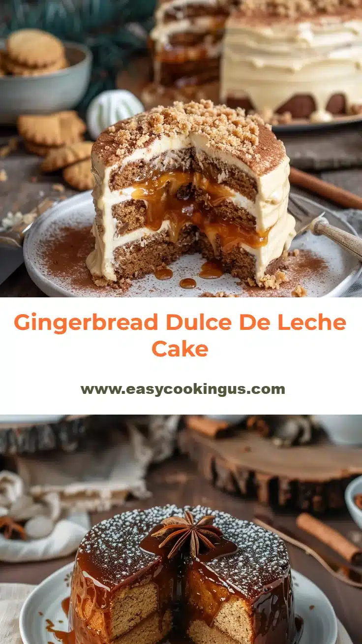 Gingerbread Dulce De Leche Cake