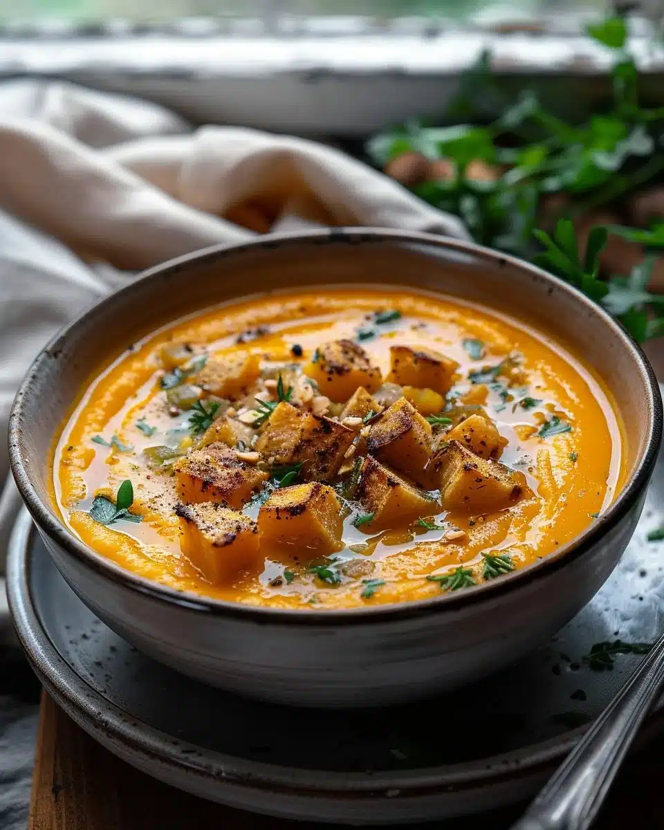 Harissa Butternut Squash Soup