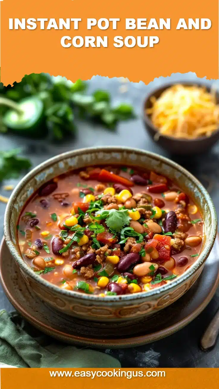 Instant Pot Bean and Corn Soup