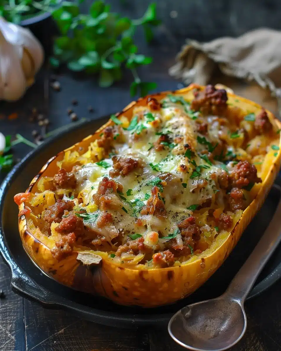 Italian Sausage Spaghetti Squash