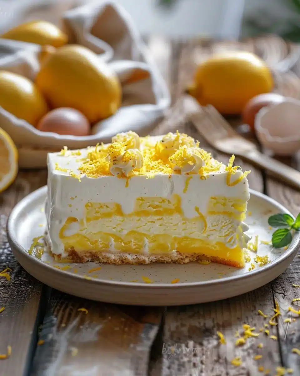 Lemon Mousse Cake