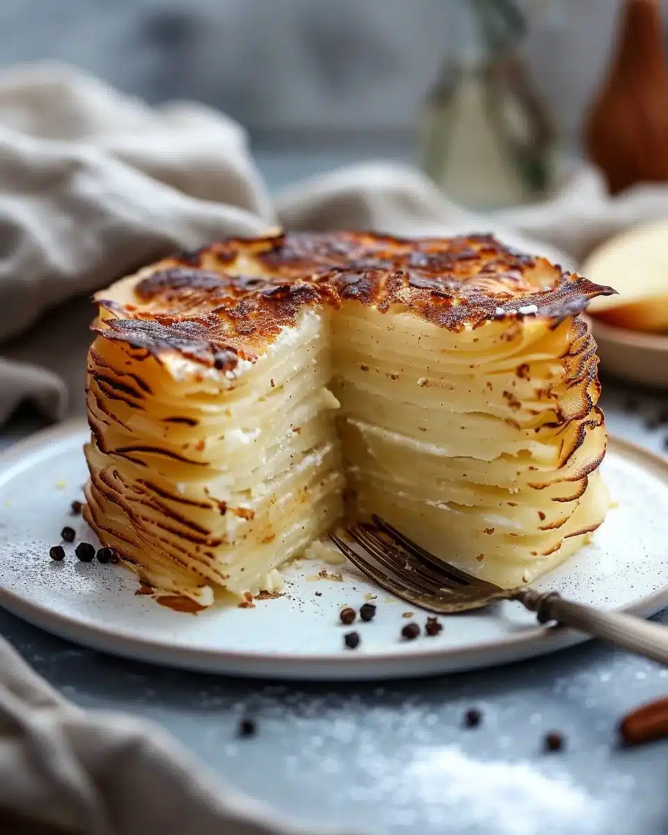 Million Layer Potato Cake