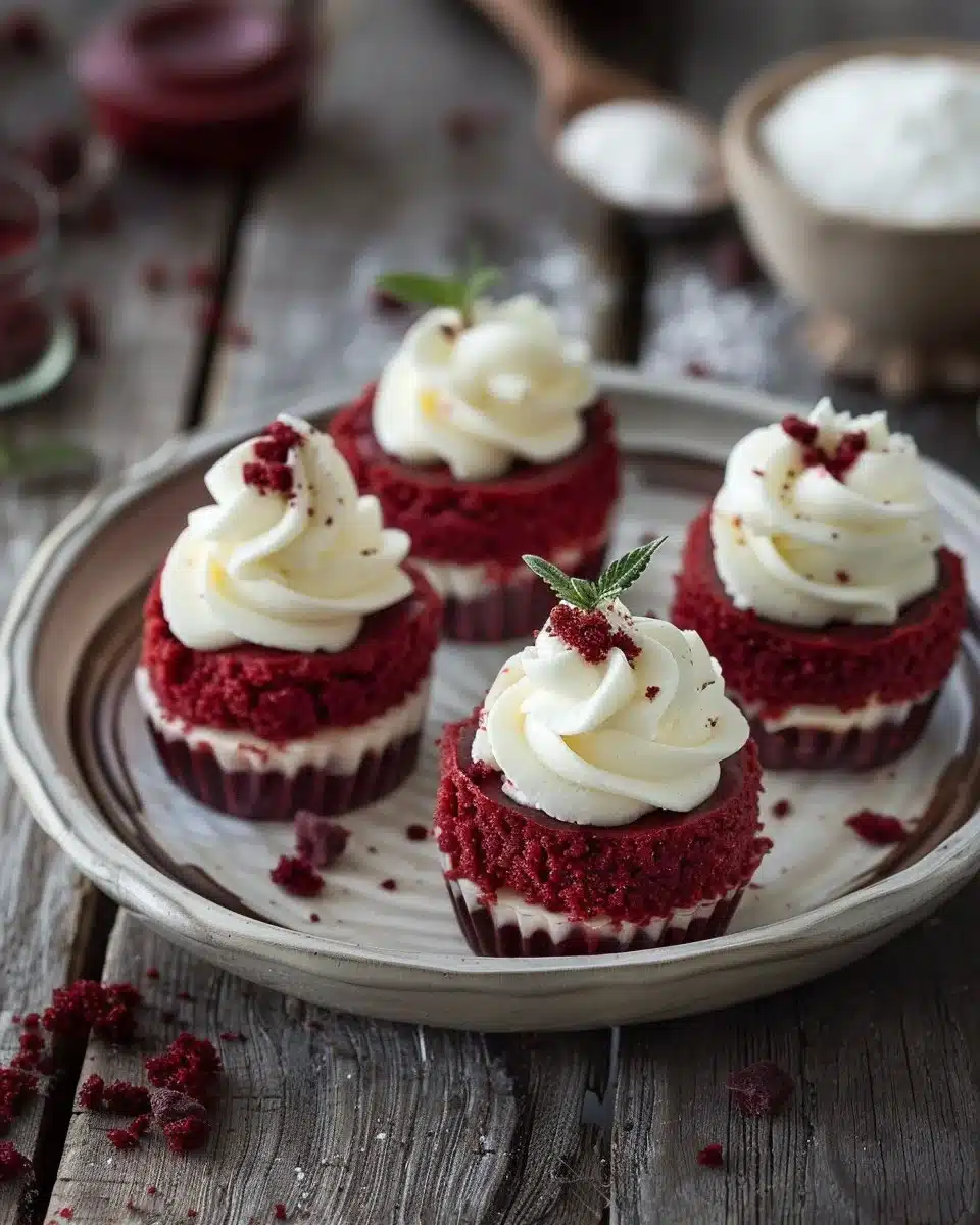Mini Red Velvet Cheesecake Bites