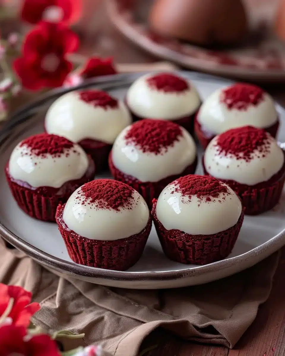 Mini Red Velvet Cheesecake Bites