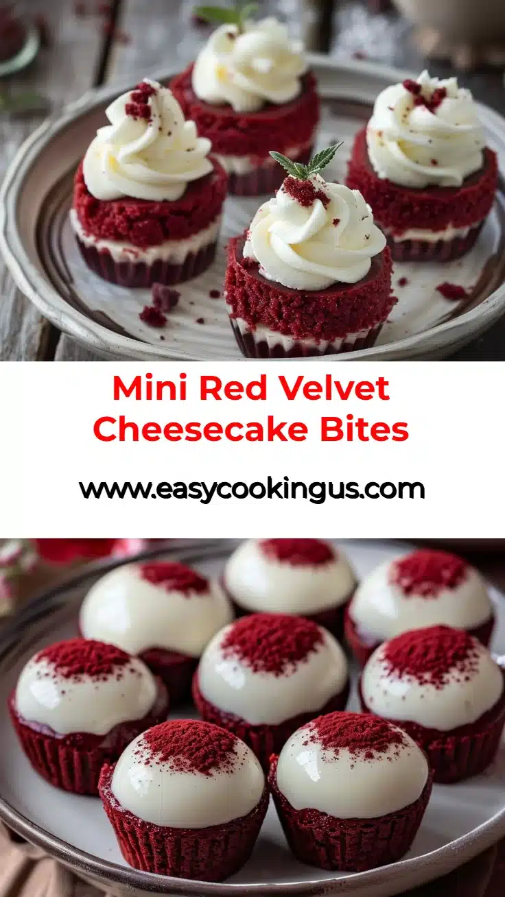 Mini Red Velvet Cheesecake Bites