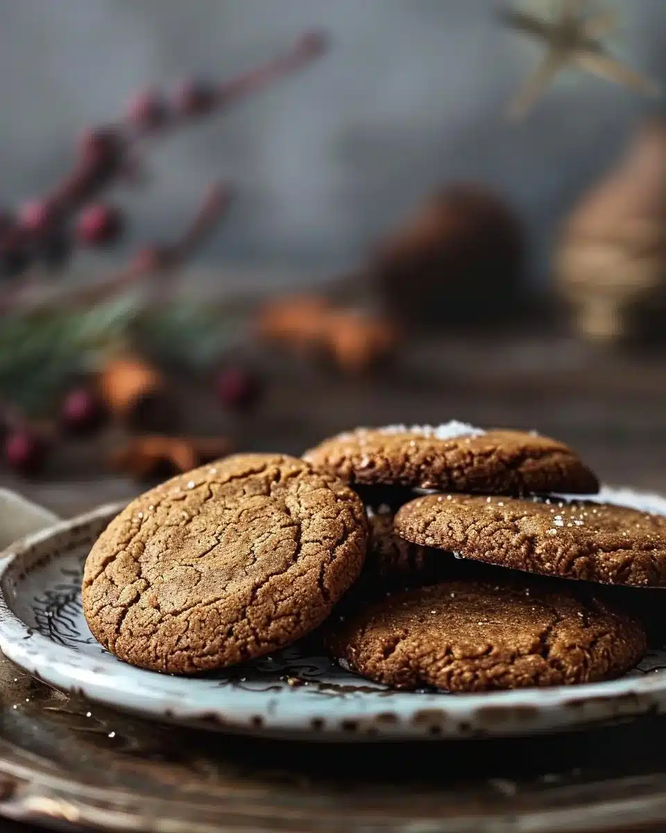Molasses Ginger Cookies