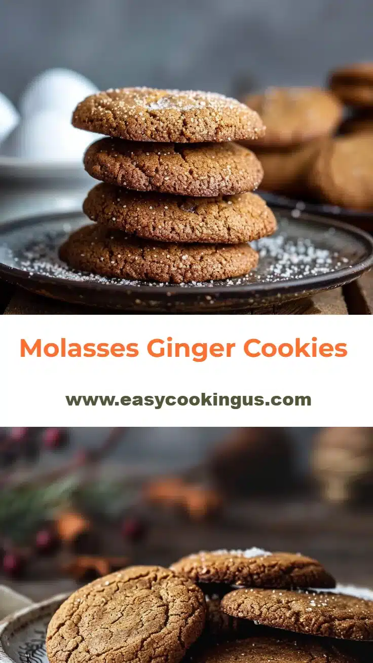 Molasses Ginger Cookies