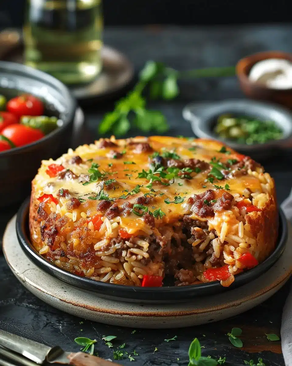 One Pan Cheeseburger Rice