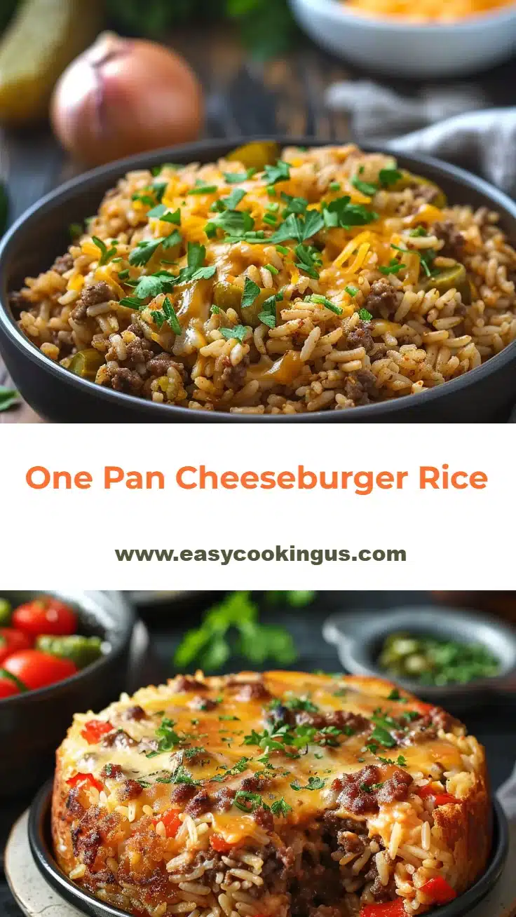 One Pan Cheeseburger Rice