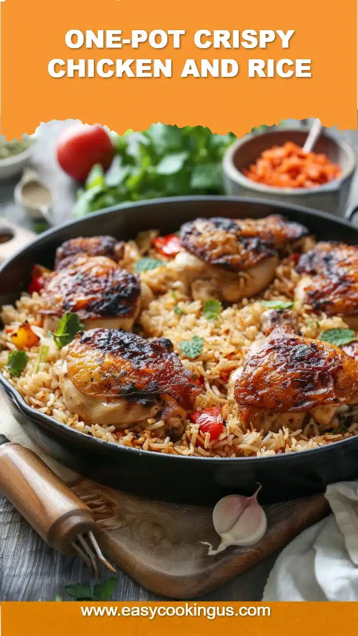 One-Pot Crispy Chicken and Rice