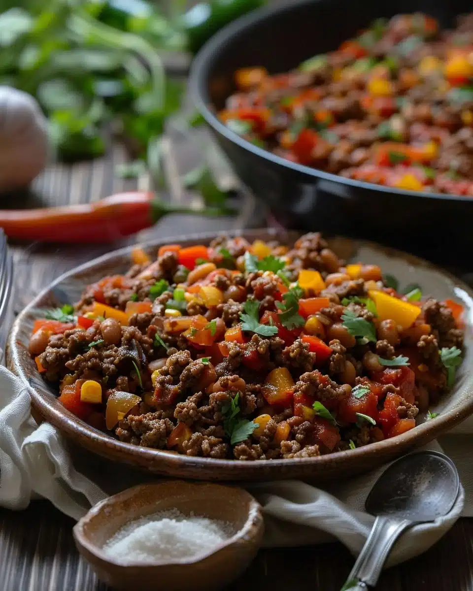 One-Skillet Ground Beef Dinner