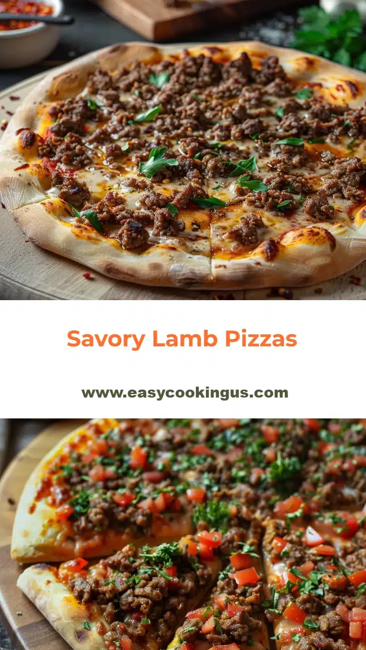 Savory Lamb Pizzas