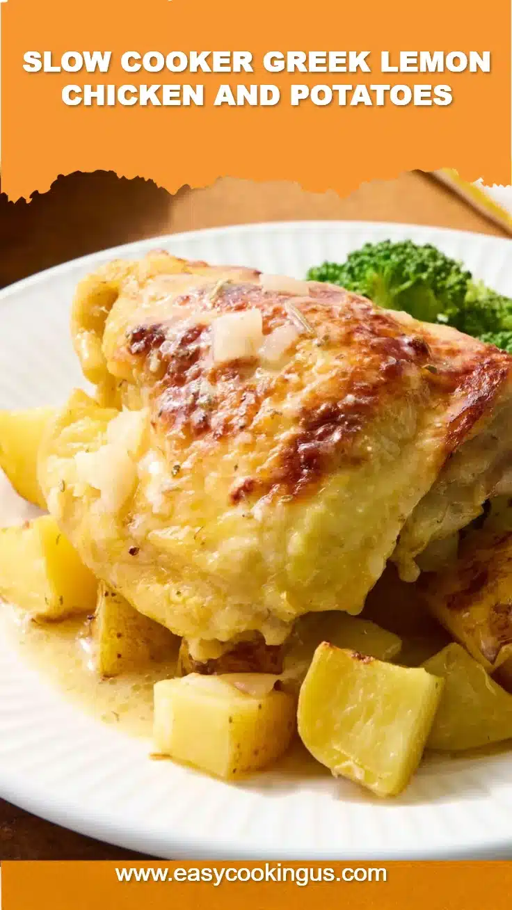Slow Cooker Greek Lemon Chicken and Potatoes