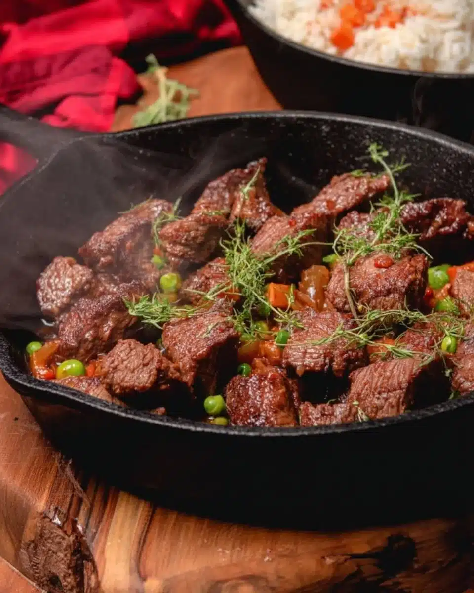 Sweet and Tangy Beef Steak Tips