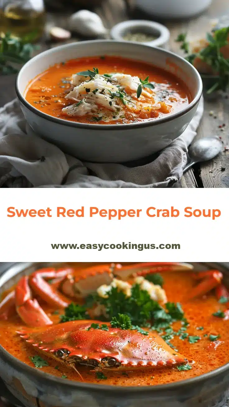 Sweet Red Pepper Crab Soup