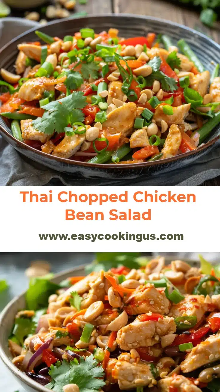 Thai Chopped Chicken Bean Salad