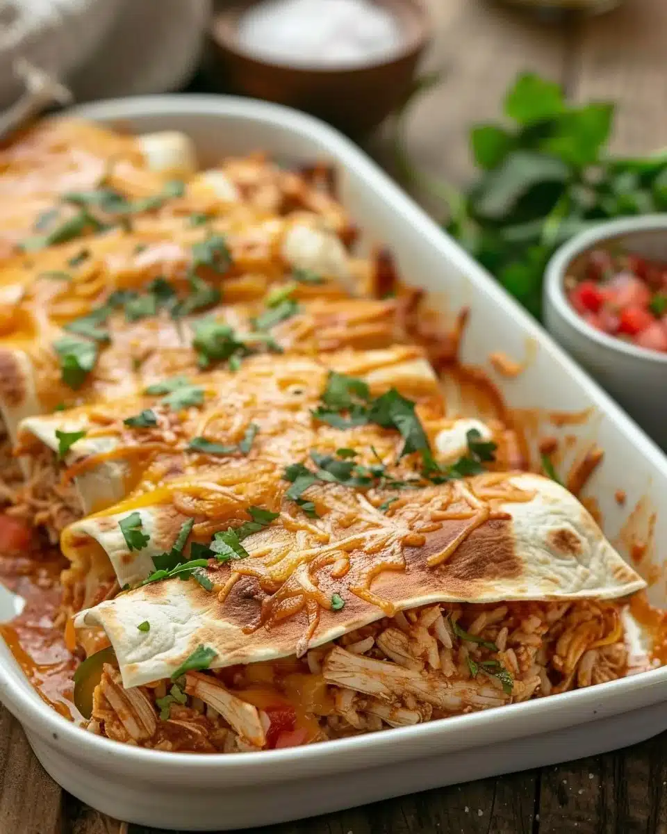 Baked Chicken Chimichanga