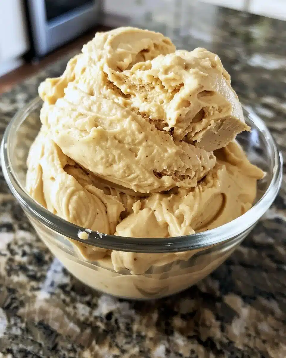 Delicious Buckeye Dip served in a bowl with crackers for dipping