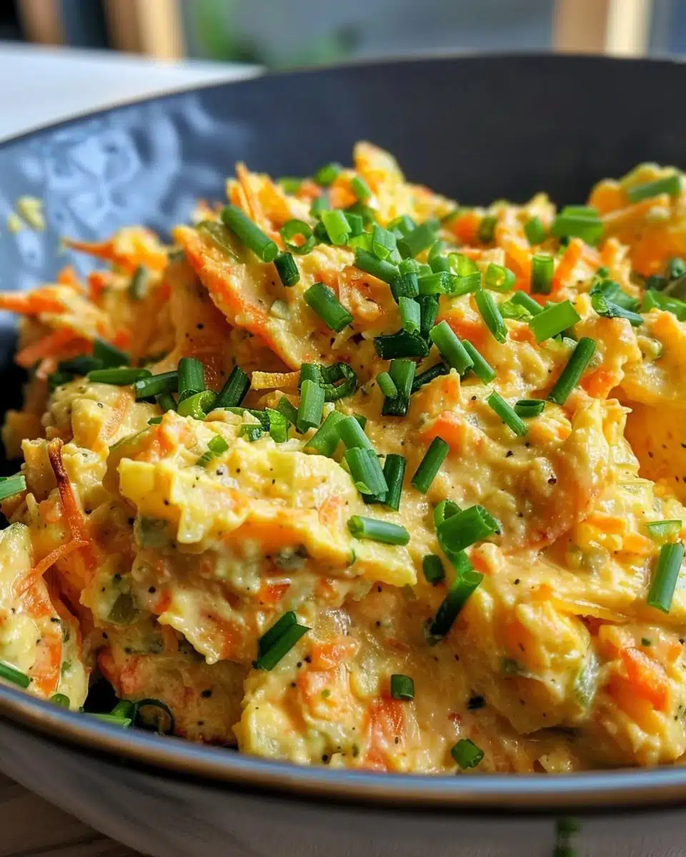 Classic celery root salad with fresh herbs and dressing