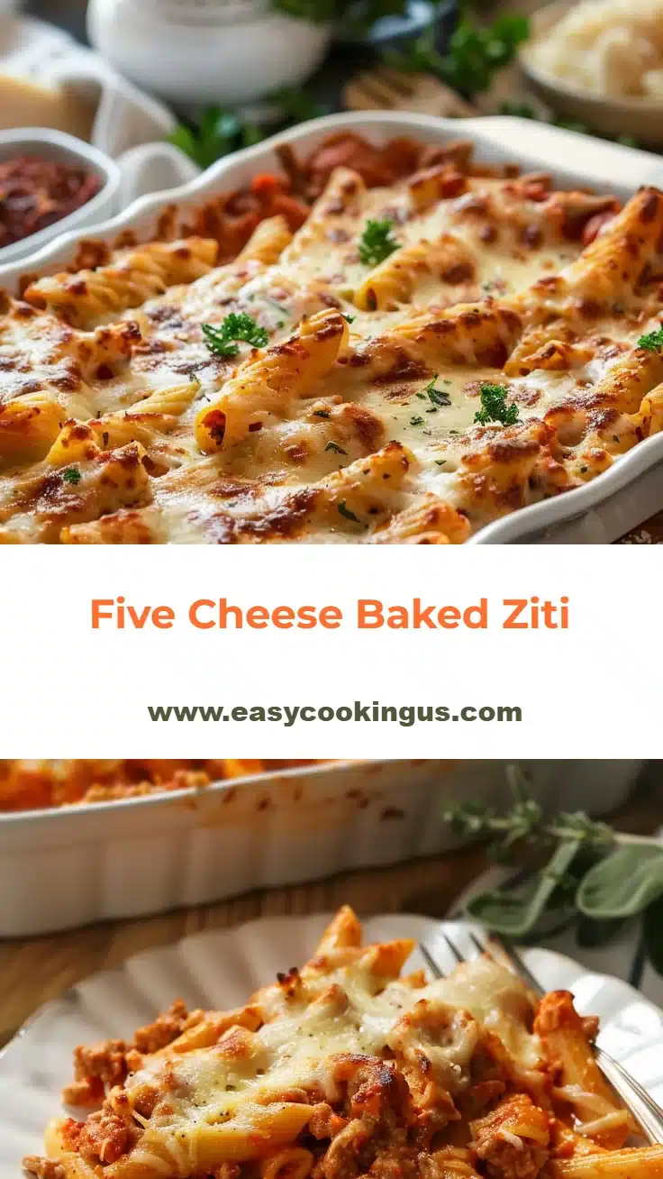 Five Cheese Baked Ziti