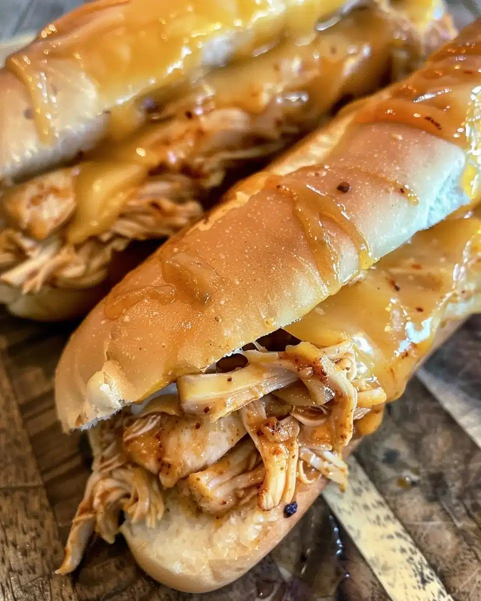 Delicious honey chipotle chicken sliders on a platter