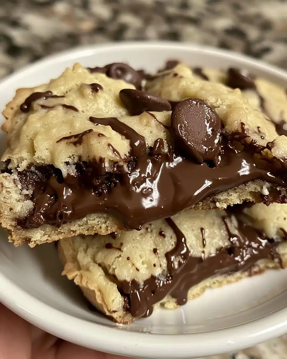 Delicious homemade Nutella brownies with a rich chocolate flavor