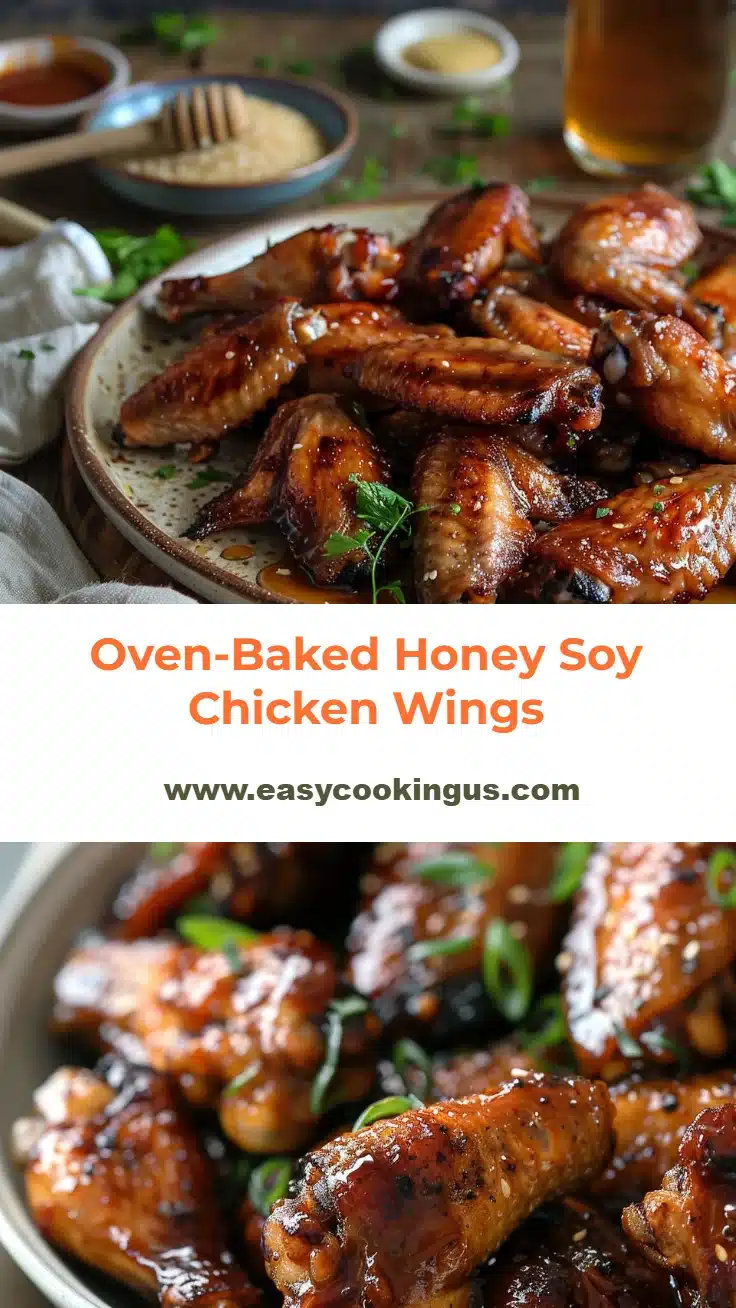 Oven-Baked Honey Soy Chicken Wings