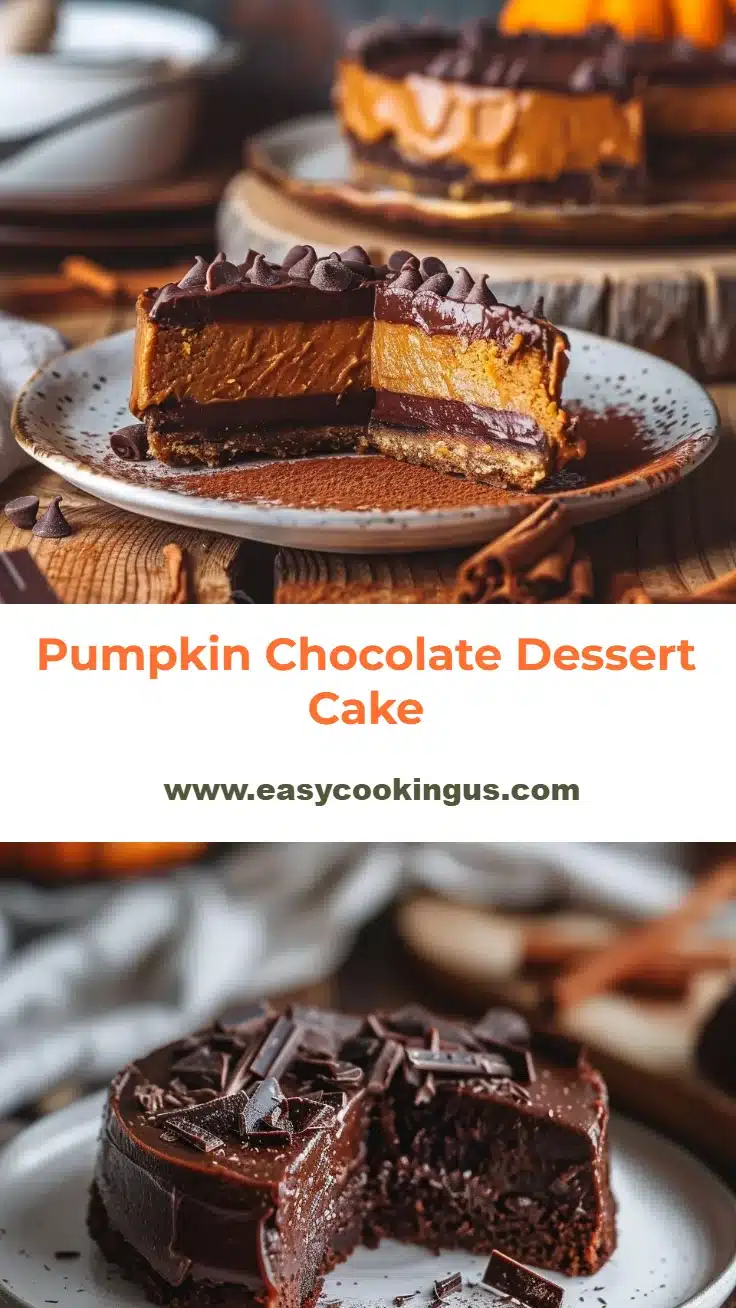 Pumpkin Chocolate Dessert Cake