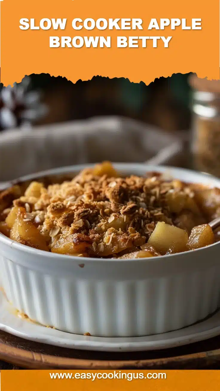 Slow Cooker Apple Brown Betty