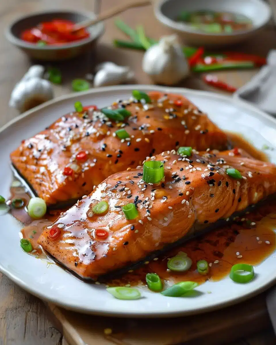 Spicy Hoisin-Glazed Salmon