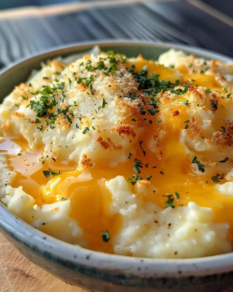 Golden brown fried mashed potato balls served as a tasty snack or appetizer