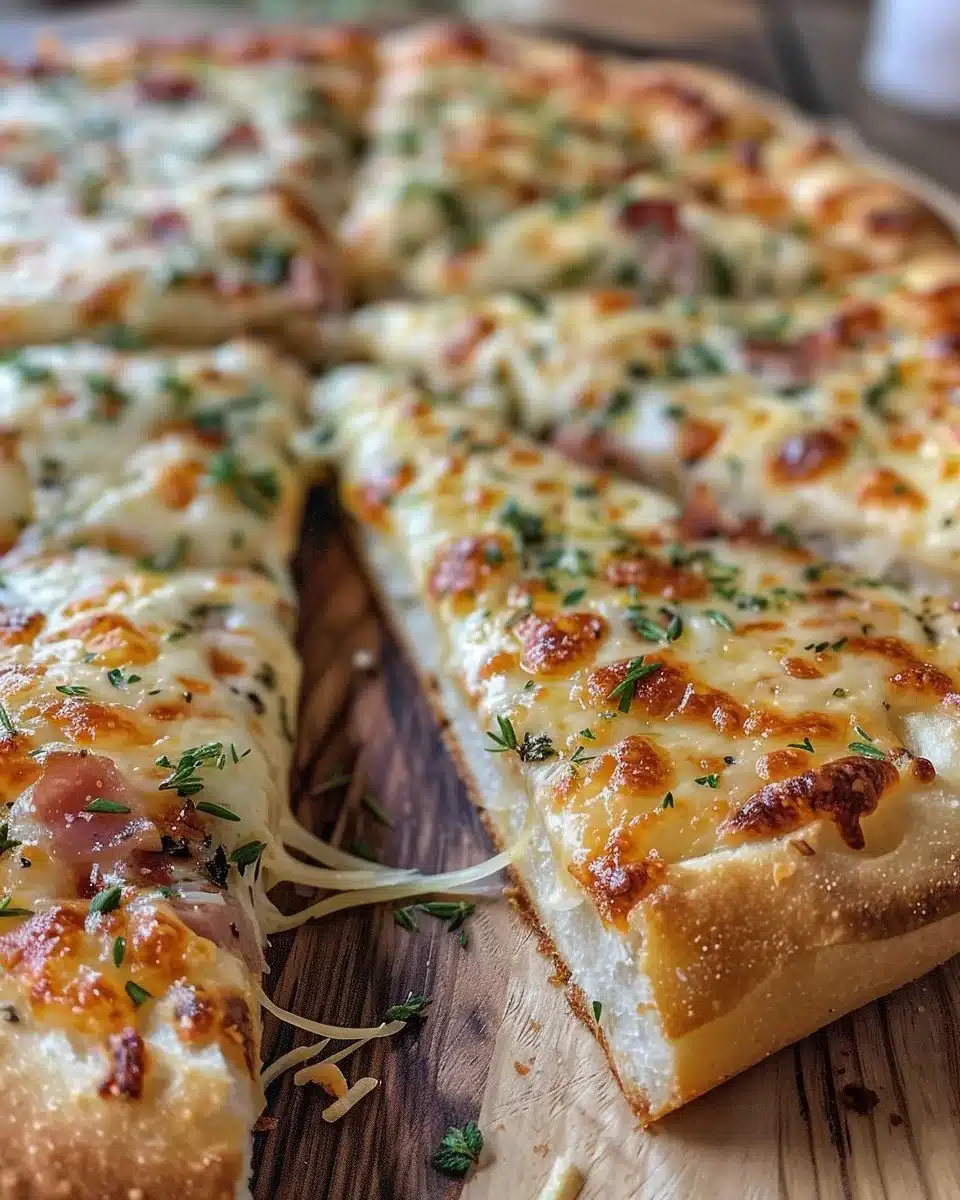 Homemade Garlic Rosemary Cheese Pull Apart Bread fresh out of the oven