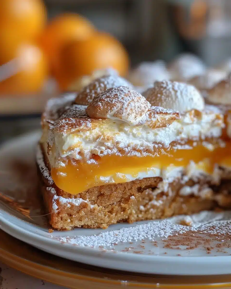 Delicious Gingerbread Dulce De Leche Cake topped with creamy sauce