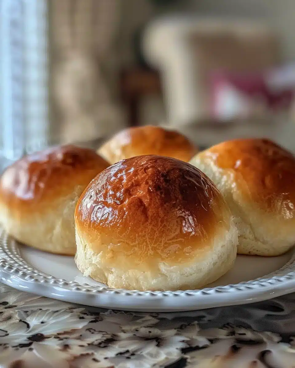 Delicious school cafeteria rolls fresh from the kitchen