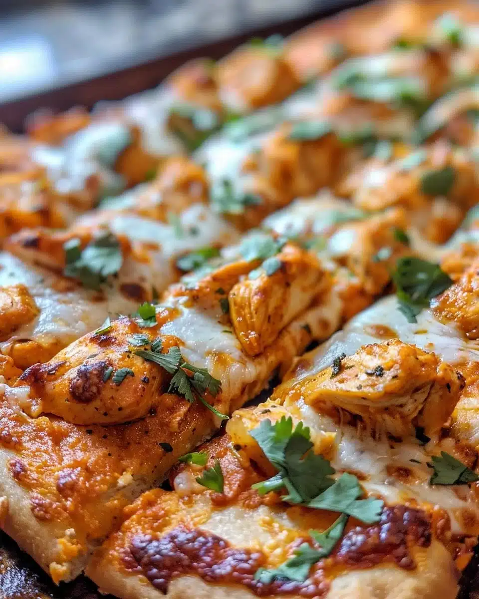 Tandoori Chicken Star Bread garnished with cilantro and spices.