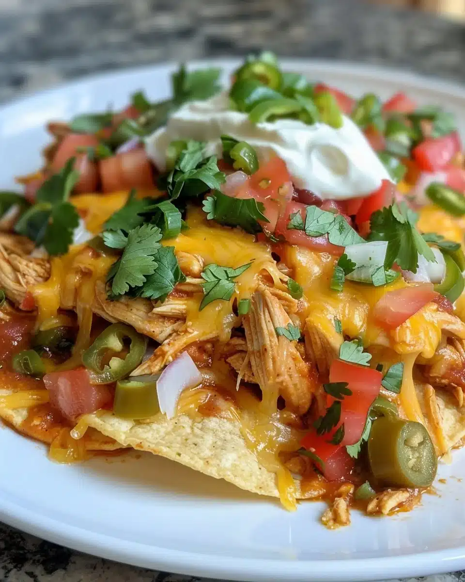 30-minute green chile chicken dish plated with fresh ingredients