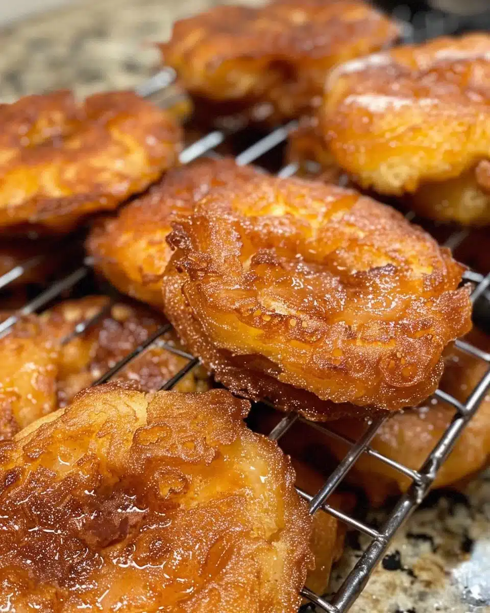 Baked cinnamon sugar donuts topped with a sweet sugar coating