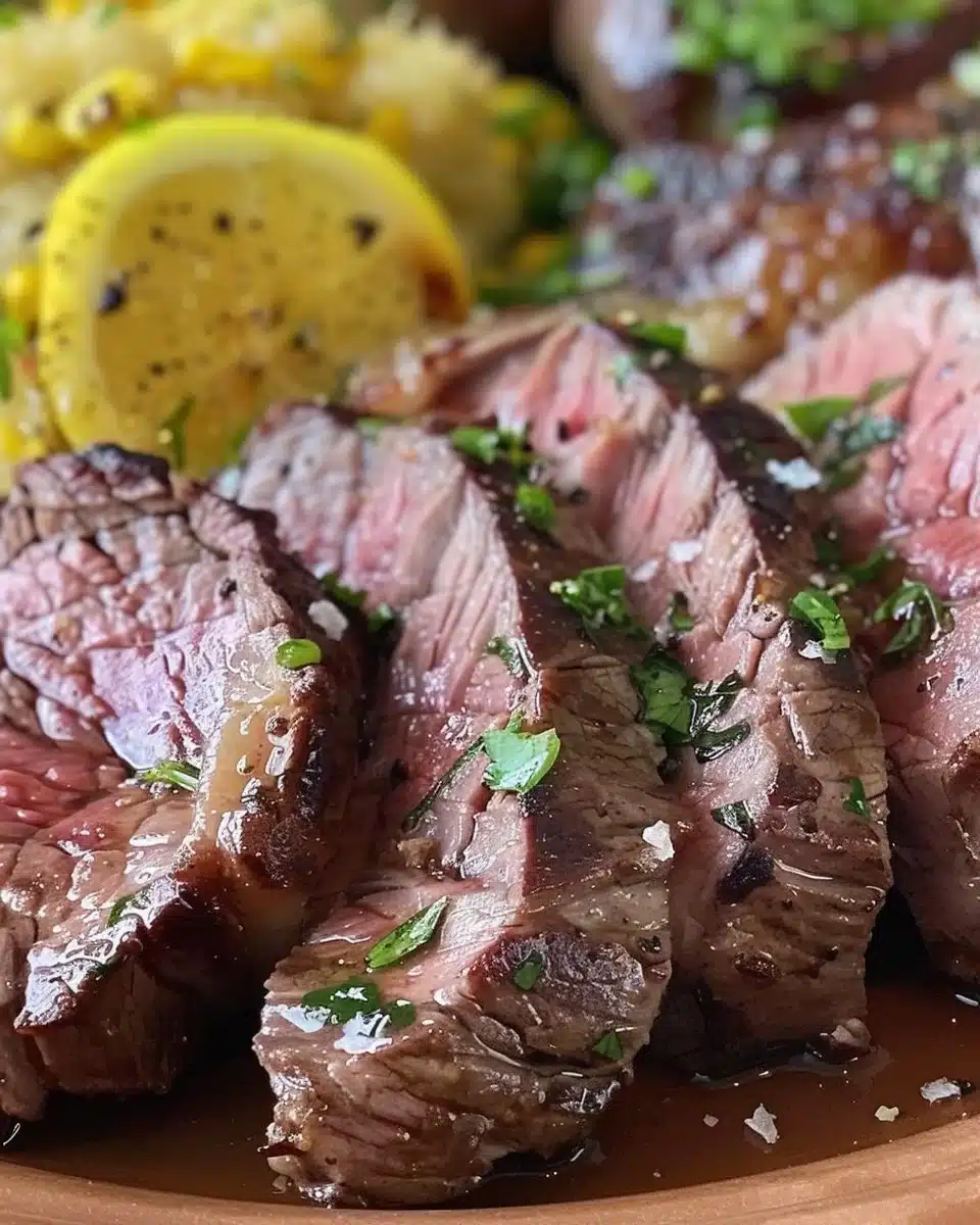 Delicious barbecue-style picanha on the grill, showcasing its juicy texture.