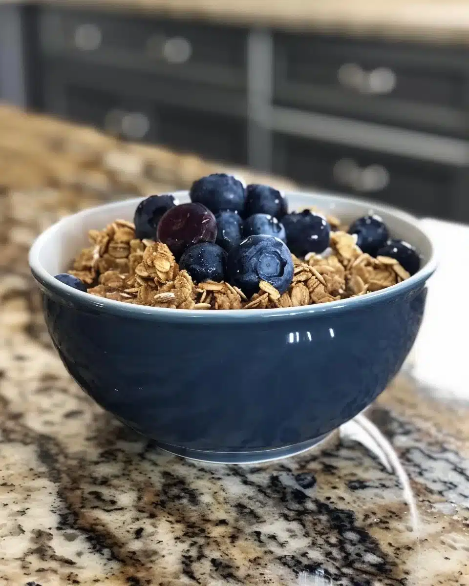 Delicious blueberry crumble dessert with a golden crumb topping.